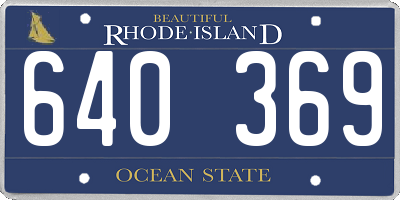 RI license plate 640369