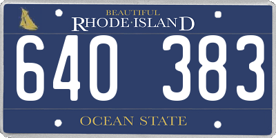 RI license plate 640383
