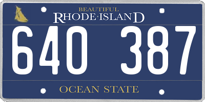 RI license plate 640387