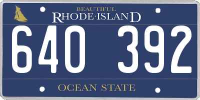 RI license plate 640392