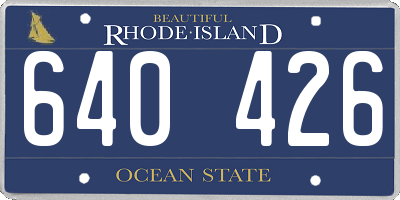 RI license plate 640426