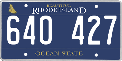 RI license plate 640427