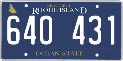 RI license plate 640431