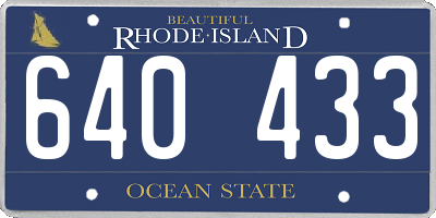 RI license plate 640433