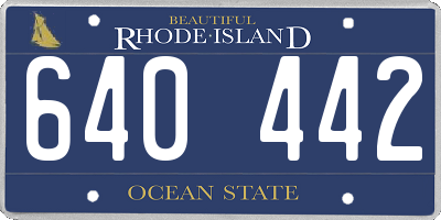 RI license plate 640442