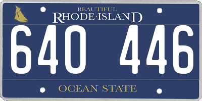 RI license plate 640446