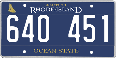 RI license plate 640451
