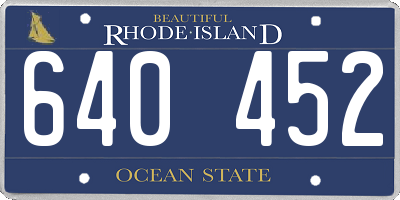 RI license plate 640452