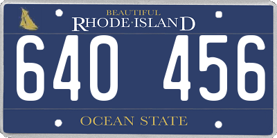 RI license plate 640456