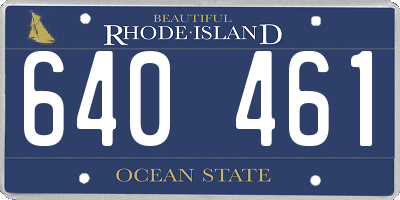 RI license plate 640461