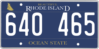 RI license plate 640465