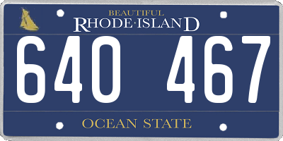 RI license plate 640467