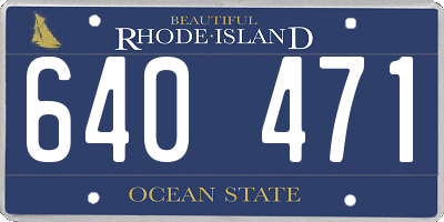 RI license plate 640471