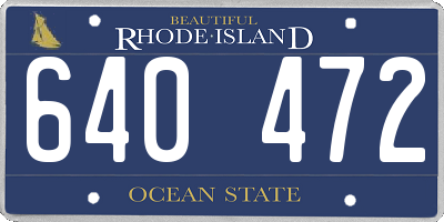 RI license plate 640472