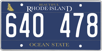 RI license plate 640478
