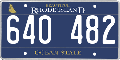 RI license plate 640482