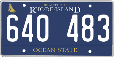 RI license plate 640483