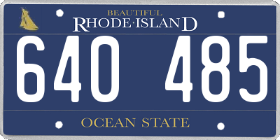 RI license plate 640485