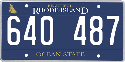 RI license plate 640487