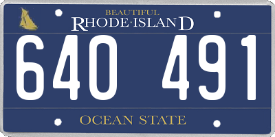 RI license plate 640491