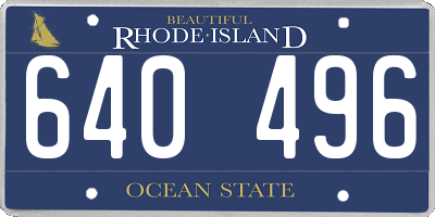 RI license plate 640496
