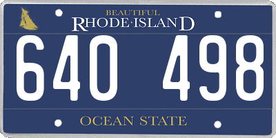 RI license plate 640498