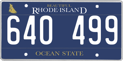 RI license plate 640499
