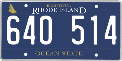 RI license plate 640514