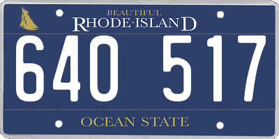 RI license plate 640517