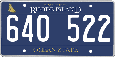 RI license plate 640522