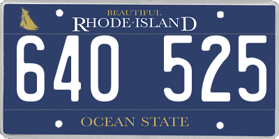 RI license plate 640525