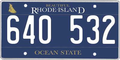 RI license plate 640532