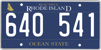 RI license plate 640541