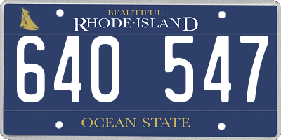 RI license plate 640547