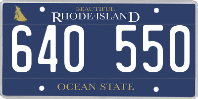 RI license plate 640550