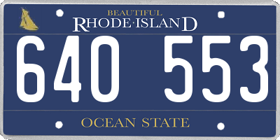 RI license plate 640553