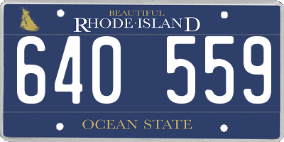 RI license plate 640559