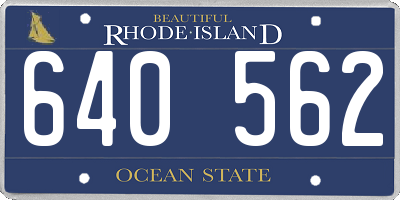 RI license plate 640562