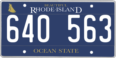 RI license plate 640563
