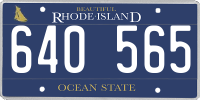 RI license plate 640565