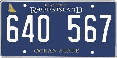 RI license plate 640567