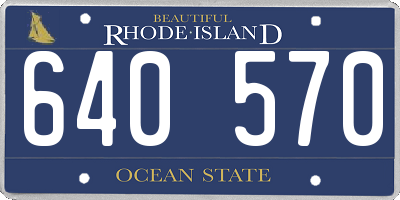 RI license plate 640570