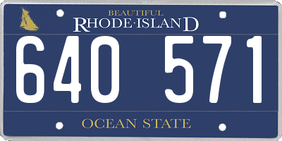 RI license plate 640571