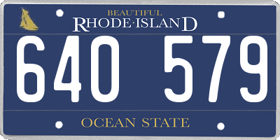 RI license plate 640579