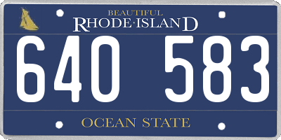 RI license plate 640583