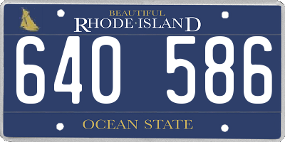RI license plate 640586