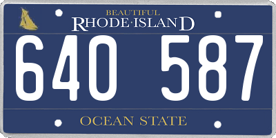 RI license plate 640587