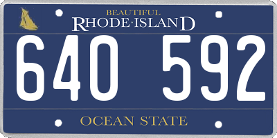 RI license plate 640592
