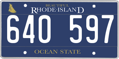 RI license plate 640597