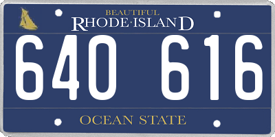 RI license plate 640616